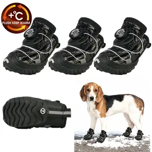 KIADOG Dog Shoes for Large Small Medium Dogs, Breathable Mesh Dog Boots & Paw Protectors for Summer Hot Pavement Winter Snow, Secure-fitting Waterproof Anti-Slip Dog Booties for Hiking Hardwood Floors