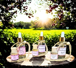 Love & Laughter Candle Co. Hanging Car Diffuser with 1oz Refill - Long Lasting Scent for Cars Closets or Small Spaces - Phthalate Free Fragrance Oils - Stylish Glass Bottle with Wood Cap