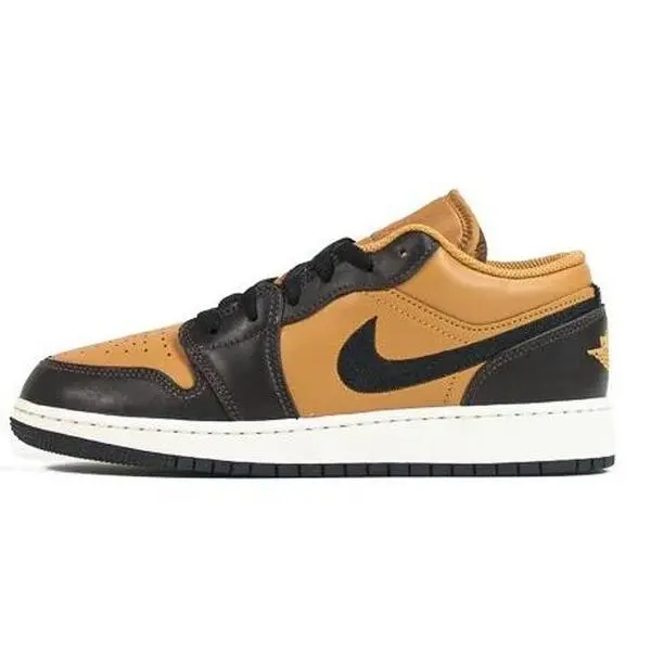 Youth Jordan 1 Low SE BG Flax/Black-Baroque Brown (HQ3604 201) (GS)
