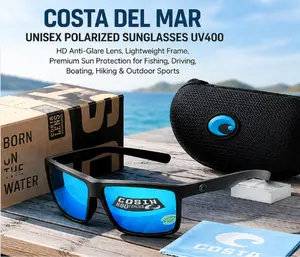Costa Del Mar Polarized Sunglasses – Ultimate Fashion Statement & HD Glare Reduction for Outdoor Adventures