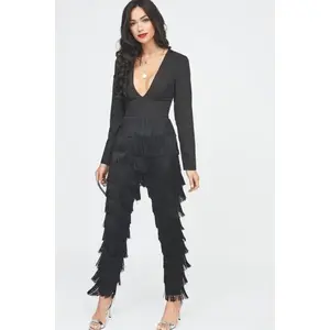LAVISH ALICE FRINGE JUMPSUIT