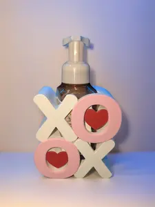 Valentines Day XOXO Holder - Mulitcolor Finish, Strong PLA Plastic, Elegant Design, Functional Soap Storage, Perfect Gift