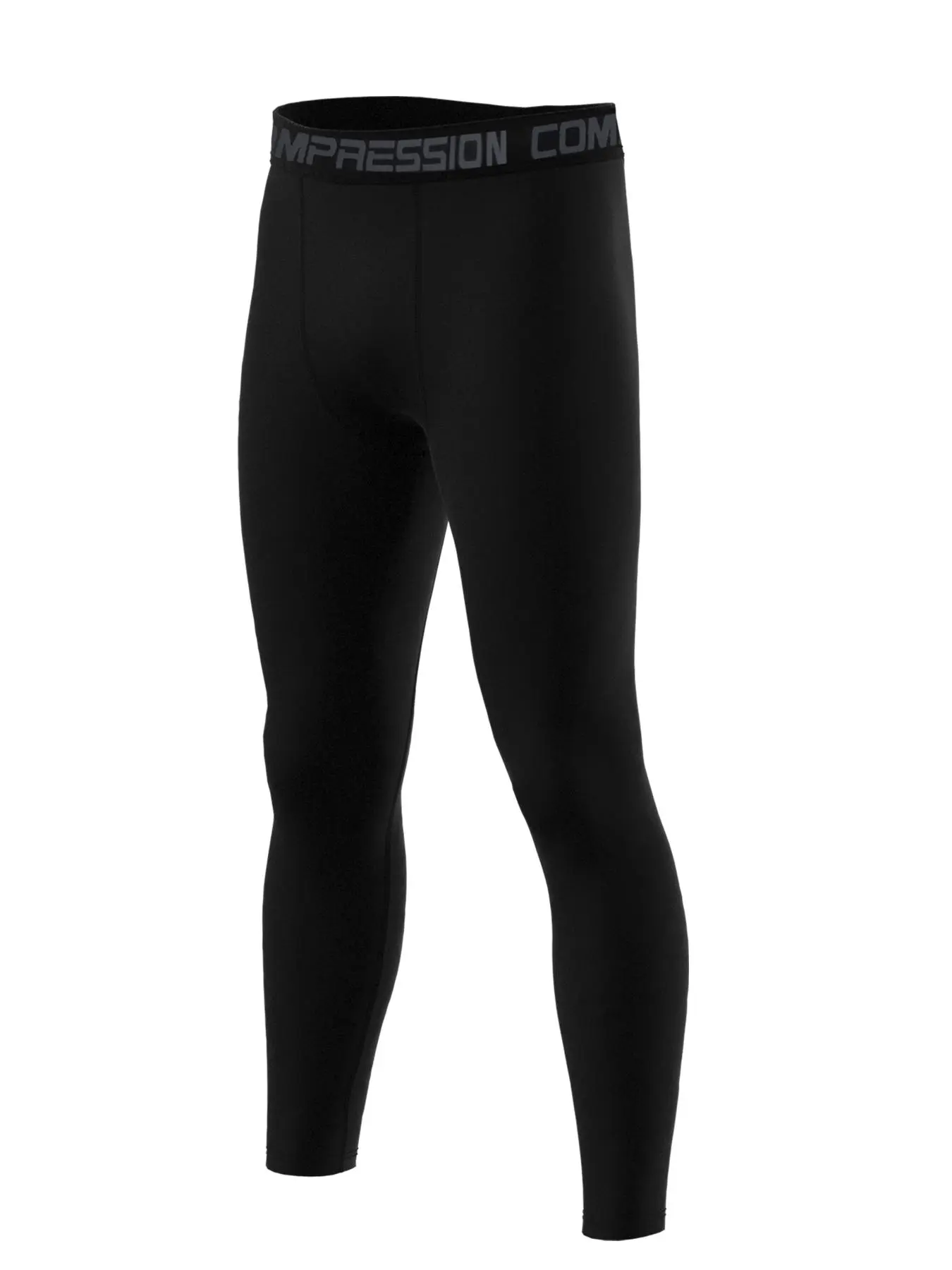 Men's Quick Drying Compression Tummy Control Tights, Black Pro Tights, Sports Leggings, Sports Pants for Gym Workout, Men's Sportswear & Activewear, Activewear Bottoms, High Compression Fit, Fitness Training Tights