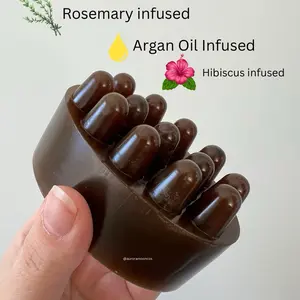 Hair Growth Oil Infused Shampoo Massage Bar For Hair growth & Scalp Health Haircare Argan Gentle Blend Nourishing Rosemary Comfort