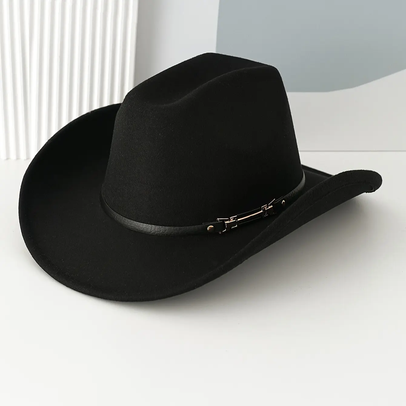 1 unisex cowboy hat - wide-brimmed lightweight felt hat, suitable for western-themed parties, music festivals, cosplay and outdoor activities, also suitable as a costume for costume parties, classic cowboy style