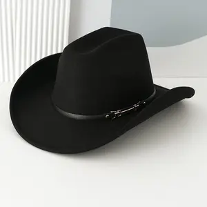 1 unisex cowboy hat - wide-brimmed lightweight felt hat, suitable for western-themed parties, music festivals, cosplay and outdoor activities, also suitable as a costume for costume parties, classic cowboy style