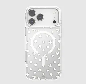PopSockets Mickey Polka Dot MagSafe Protective Smartphone Case - MagSafe Compatible Tech Accessory, Device Protection Accessory for iPhone 17 Pro Max Cellphone, Accessories
