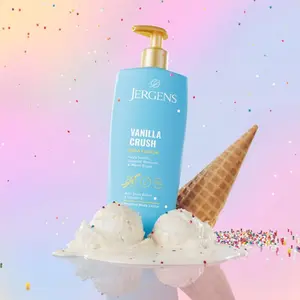 Jergens Shea Fusion Body Lotion - Warm Amber, Vanilla Crush, Lavender Dreams, Tropical Escape, Sparkling Berry -14 fl oz