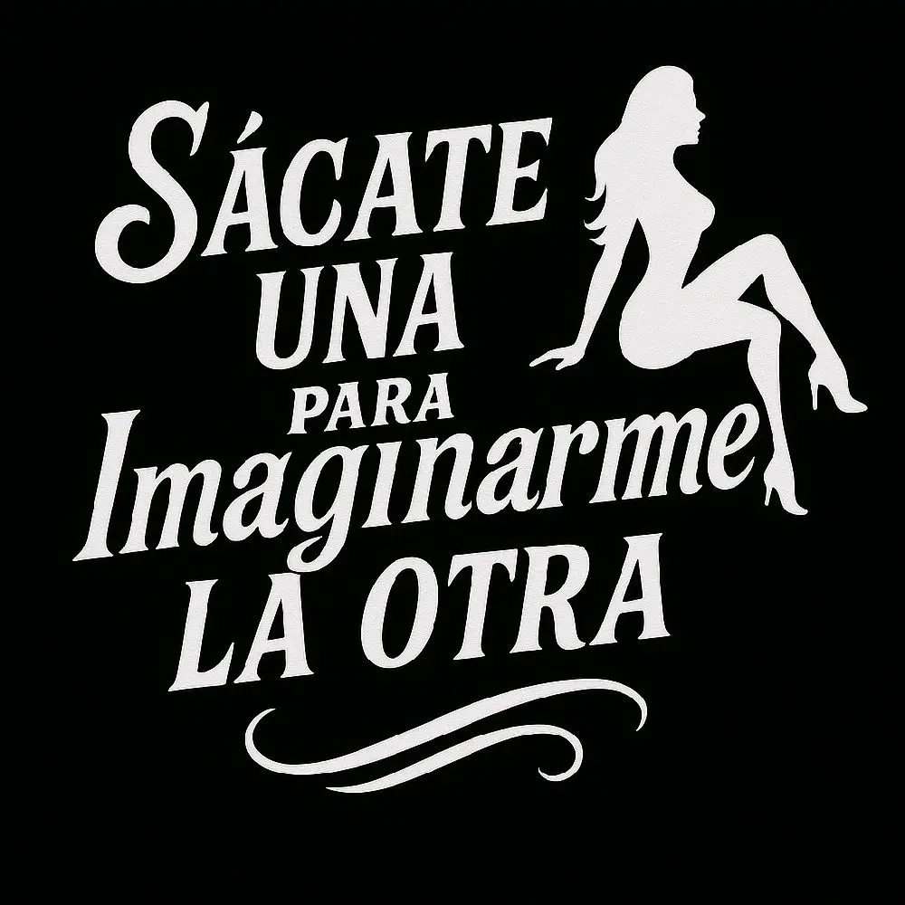 StickersPersonalizados - Sácate Una Para Imaginarme La Otra Design Sticker for Personal Use for Auto Decor Car Decorative sign blue worker decal bumper