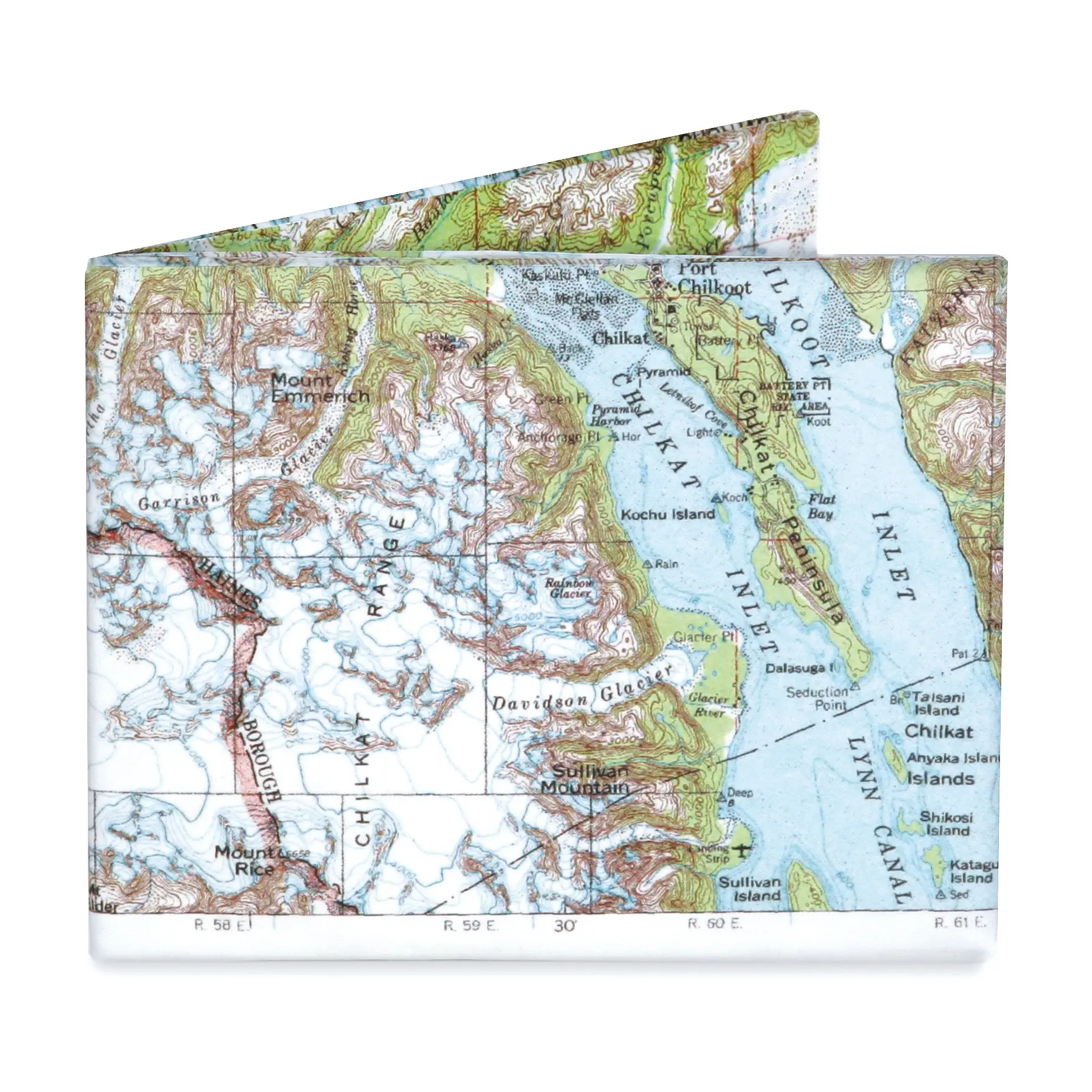 Explorer Map Mighty Wallet - Men's Multi-Functional Sustainable Explorer Map Wallet