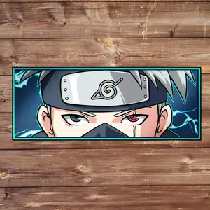 Kakashi Vinyl Sticker - Handmade JDM Slapper Sticker for Waterproof Window, Laptop, Kindle, and Water Bottle