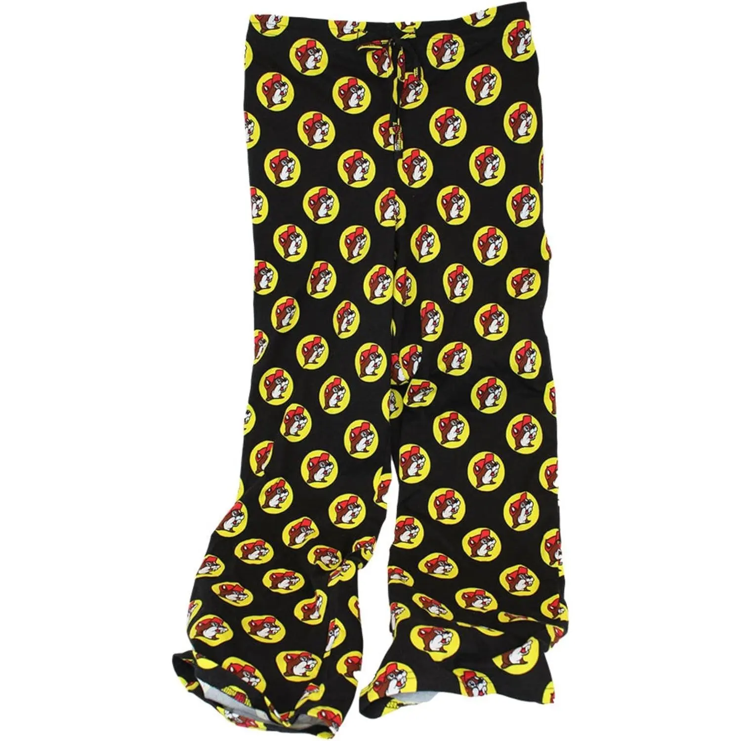 Buc-ee's Black Printed Pajama Pant Sleepwear for Adults, Men and Women (Small)