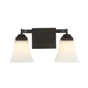 Staunton Iron/Glass Modern Cottage LED Vanity Light