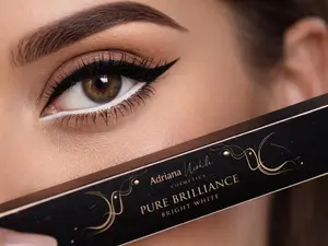 Adriana Nichole Cosmetics Pure Brilliance Waterline Eyeliner Bright White & Bright Nude Vegan Cruelty Free Long Wear Smudge Resistant Formula