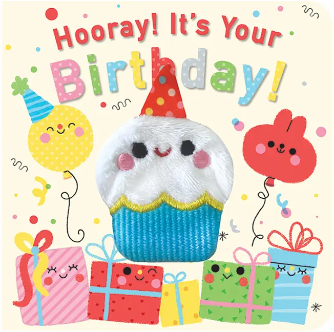 Hooray! It's Your Birthday! Puppet Book -- Brick Puffinton - Board Book