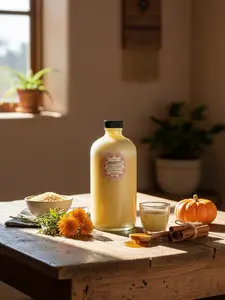 Cempasuchil Nourish Elixir. Marigold, Pumpkin, Quinoa, Cinnamon. Moon Ritual