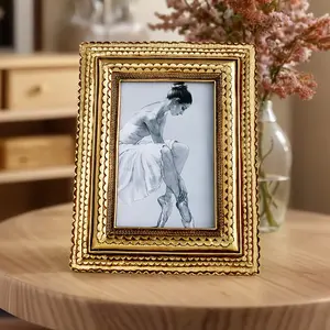 Elegant Resin Photo Frame, Classic European Style Long Rectangle Decorative Picture Frame, Versatile Home Wall Art Decoration, Durable Sturdy Frame, Rectangular Frame