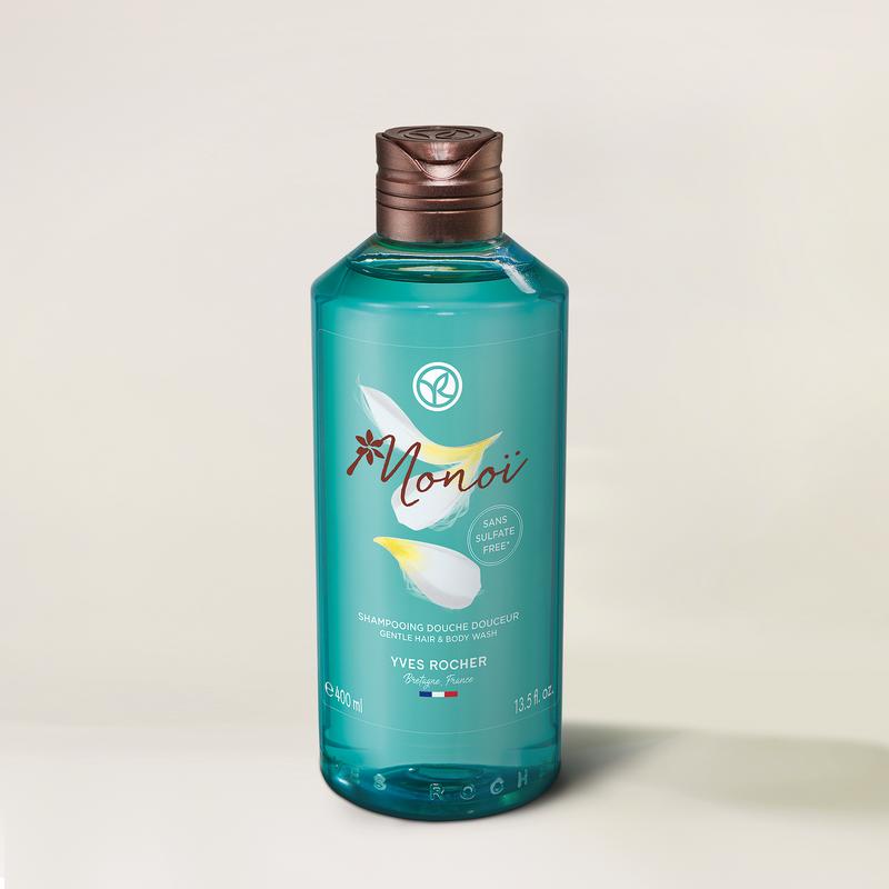 Monoi Gentle Hair And Body Wash - 400ml, Luxury Scented Cleanser - Hair & Body Care
