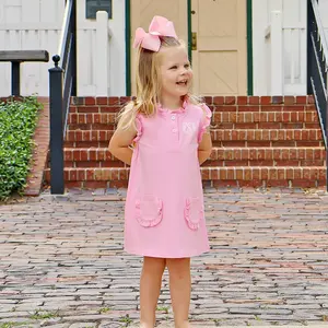 Pink Nicole Dress with Pockets - Girls Soft Knit Spring & Summer Outfit
