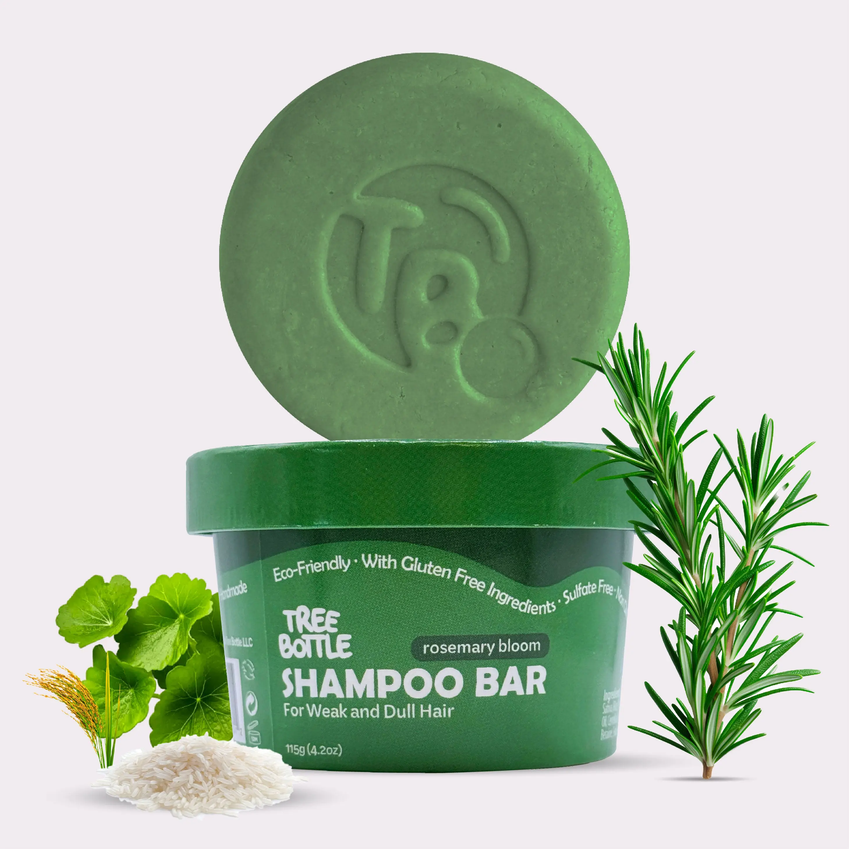 Rice Water + Rosemary Shampoo Bar - VOLUMIZING & FULLER HAIR