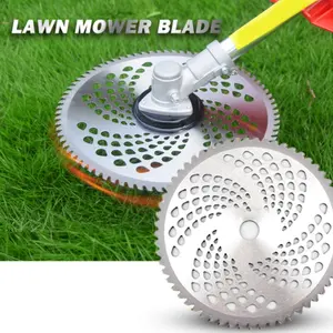 Lawn Mower Blade, Round Saw Blade for Grass Trimmer, Small Home Lawn Mower, Rechargeable Grass Cutter Blade, Alloy Round Weed Cutter Blade Parts