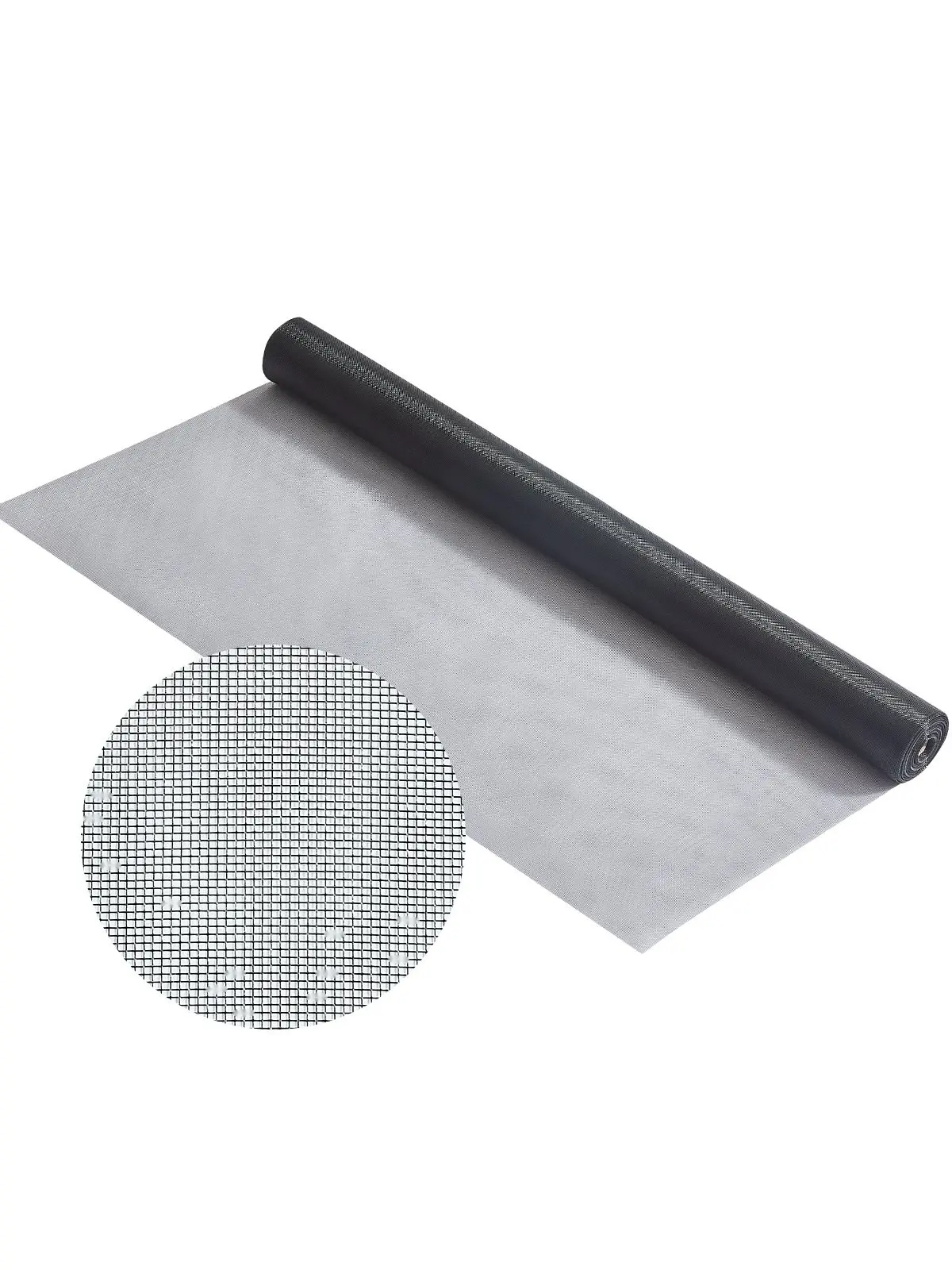 Window Screen Replacement Roll 100 Ft By 48 In DIY Adjustable Insect Mesh For Windows And Doors, Easy Fit Fiberglass Screen Material With Spline Tool, Weather Resistant Construction For DIY Home Maintenance