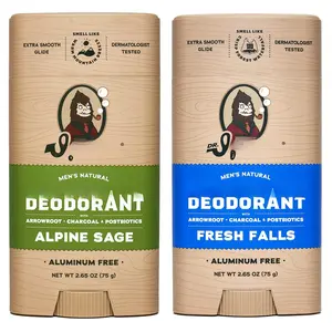 Deodorant for Men - Odor-ing  Free - Alpine Sage & Fresh Falls (2.65 oz, 2-Pack)