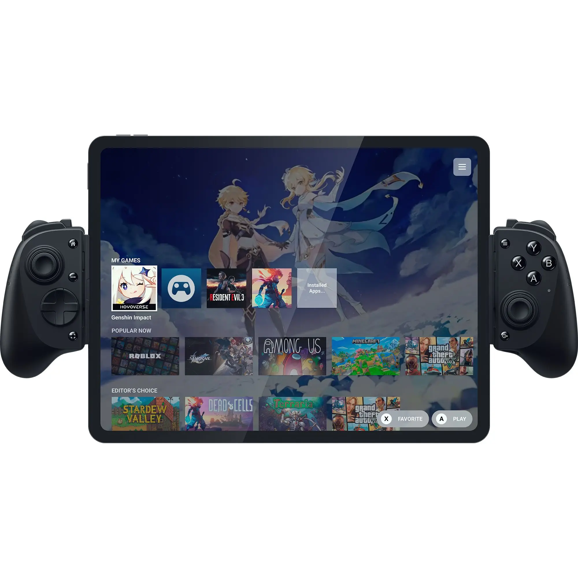 Razer Kishi V3 Pro XL Premium Gaming Controller - Haptic USB-C Gamepad, Console Accessory with Secure Grip for Full-Sized Tablets, iOS & Android Mobile Gaming
