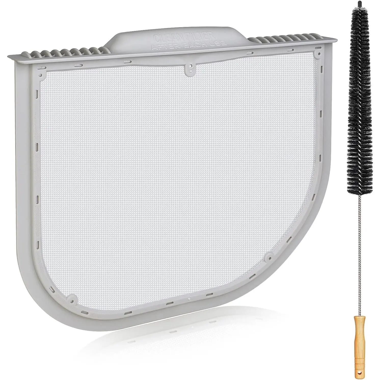 5231EL1001C Lint Filter Replacement for  and Kenmore Dryers, Rim with Felt Seal, Ultra Durable Lint Screen  with Dryer Vent Lint Brush