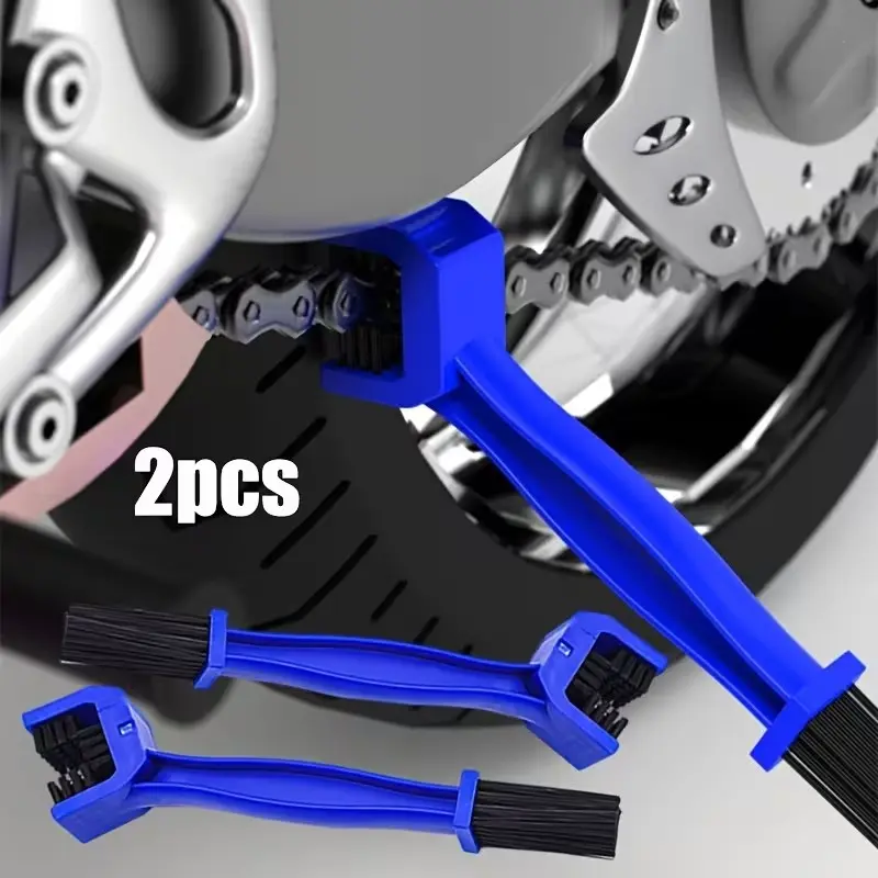 Portable Bicycle Chain Cleaner Set, Motorcycle Road Bike Chain Cleaning Brush, Cycling Chain Care Tool Kit, 2 Pieces