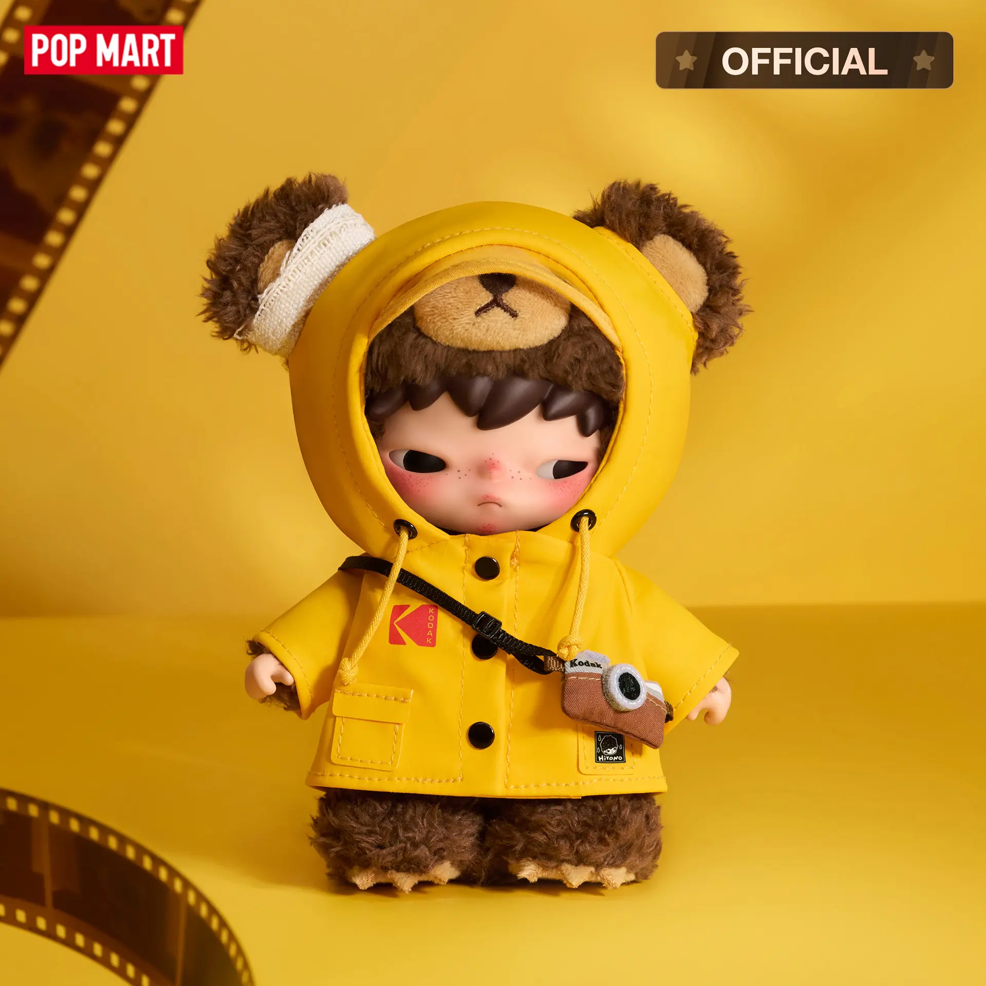 【NEW】POP MART Hirono × Kodak Click Bear Plush Doll Pendant 【NEW】POP MART Hirono × Kodak Click Bear Plush Doll Pendant