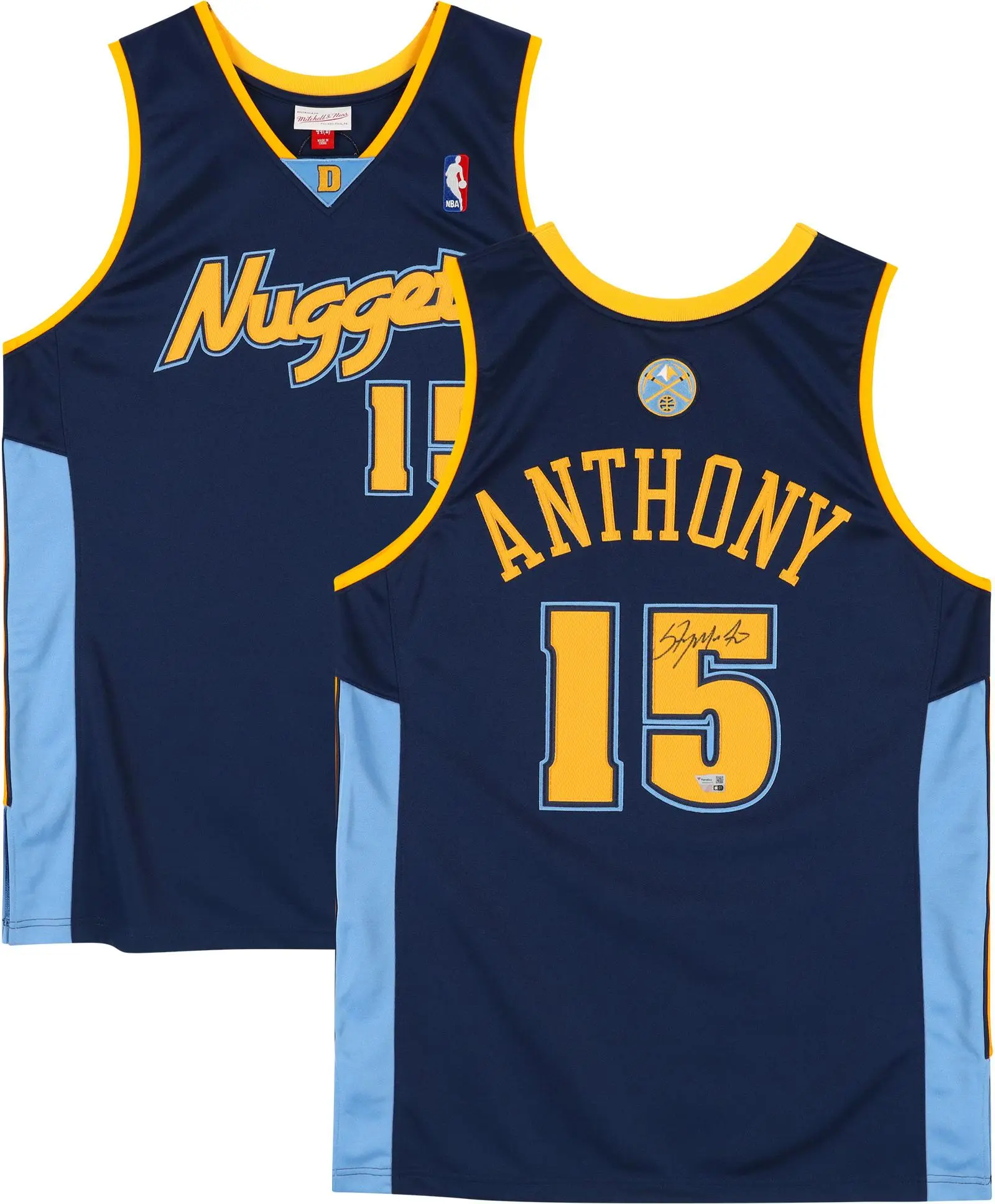 Carmelo Anthony Denver Nuggets Autographed Navy Blue Mitchell & Ness 2006-2007 Authentic Jersey - Fanatics Authentic Certified