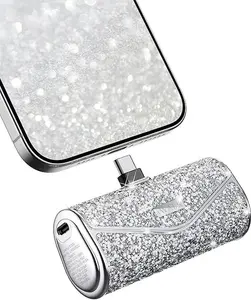 iWALK Sparkly Portable Charger 22.5W 5000mAh Power Bank for iPhone 17/16/15 Series & Samsung S25/24, Compact USB-C Connector Battery Pack