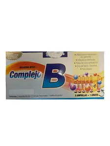 Vitaminas del Complejo B - 5 Ampollas mas 1 GRATIS - Incluye Aplicador - Formula Original - Formula For Wellness - Vitamin B12