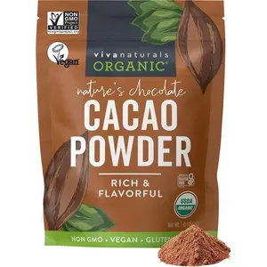 Organic Cacao Powder, Unsweetened, 1 lb (454 g) – Rich Dark Chocolate Flavor, Perfect for Baking, Smoothies & Hot Chocolate – Vegan, Keto, Paleo, Non-GMO & Gluten-Free Cocoa Powder