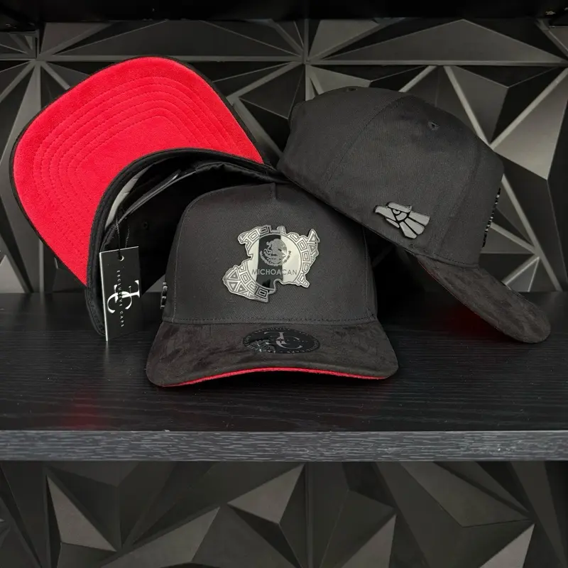 Michoacán México SnapBack hat-black/red surf visor