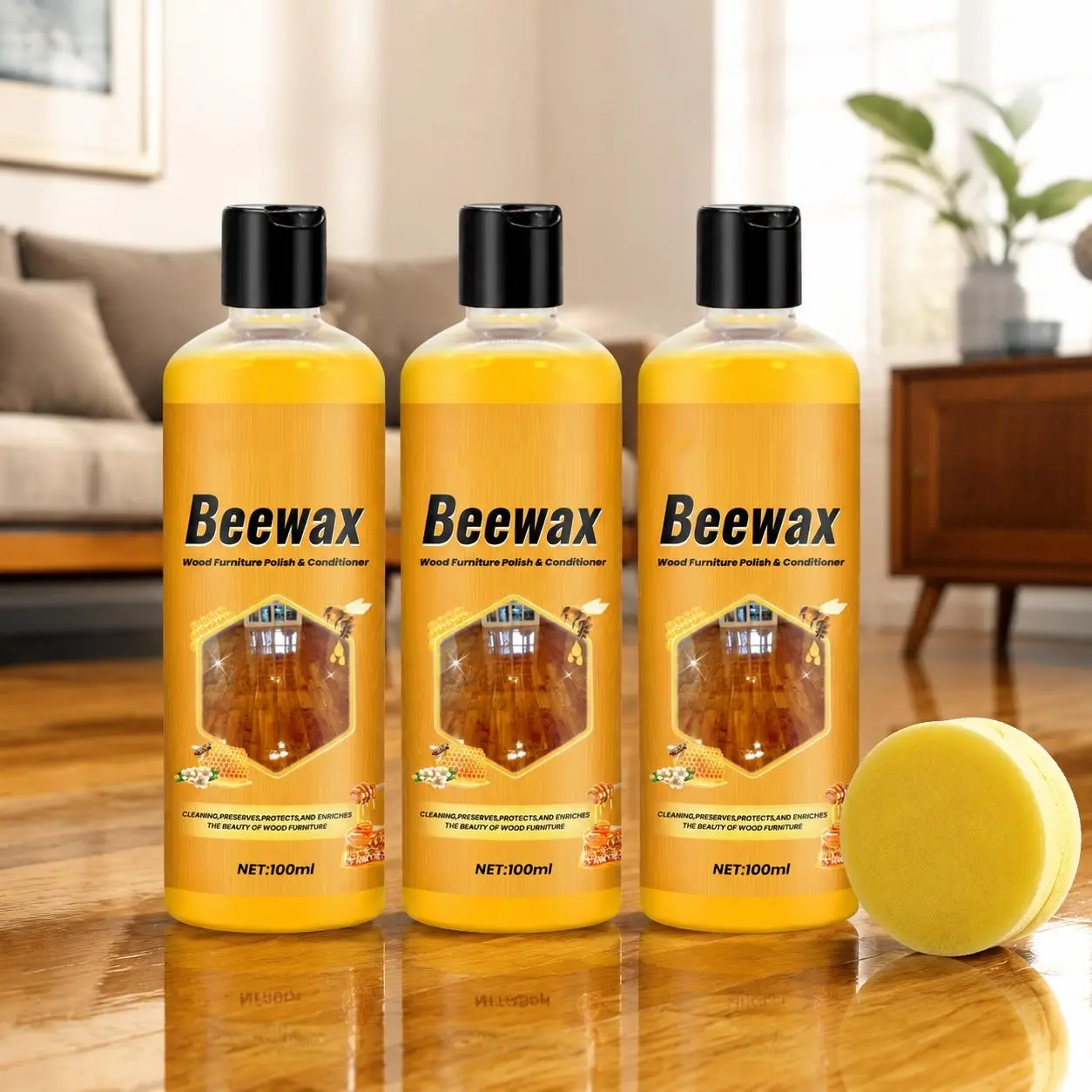 Beeswax Wood Polish & Conditioner – Restore Shine & Protect Furniture Naturally-100ML | Deals For You Days!