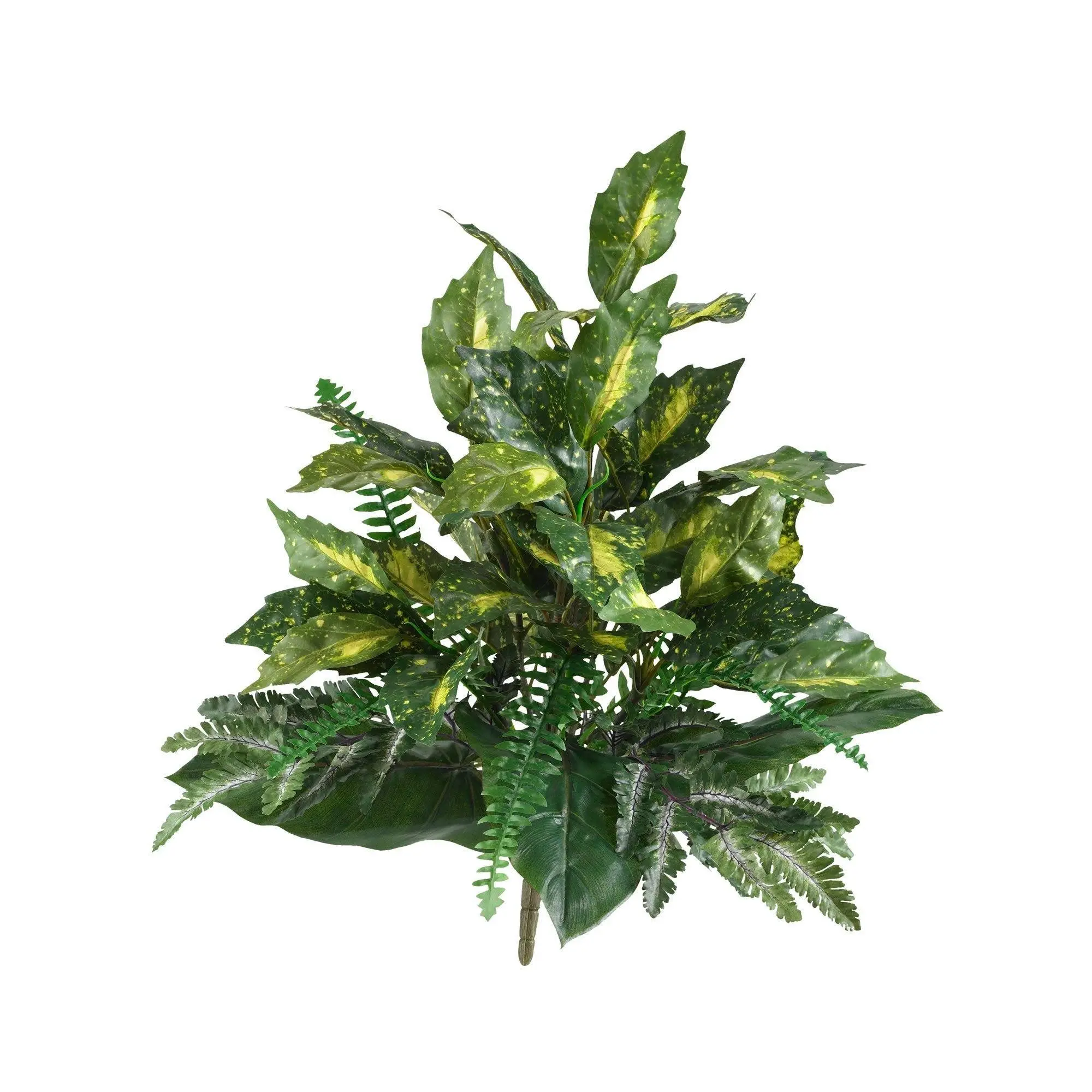25-in Synthetic Mixed Greens Artificial Plant Set (Set of 2), Home Decor Accent for Indoor Living Spaces