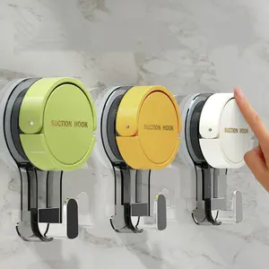 3-Pack Strong Suction Cup Hooks, Wall Mounted Abs Vacuum Sealed Hooks, No Drilling Needed, for Towels Kitchen Bathroom Home Organization, Home Organizer Hook
