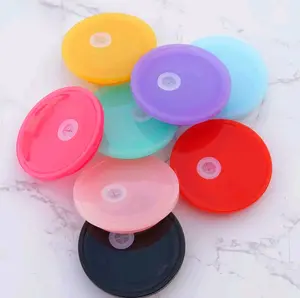 Colorful 16oz Plastic Colored Lid Replacement for Bamboo Lids Drinkware Glass Cups - 1 per Order