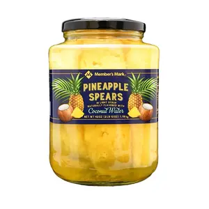 Pineapple Spears in Coconut Water, 42 oz