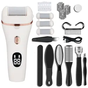 Electric  Callus Dead Skin Remover,Rechargeable  17 in 1 Electronic  File Pedicure Set,Professional Pedicure Tool,Ideal Gift for  Care use