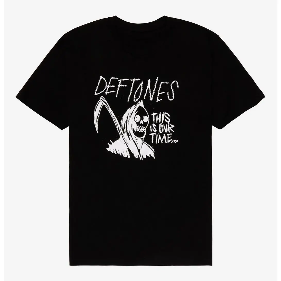 Deftones Grim Reaper T-Shirt, Graphic tees, Streetwear, Men gifts, Short sleeve, T Shirt for Men, cotton, Top, Menswear