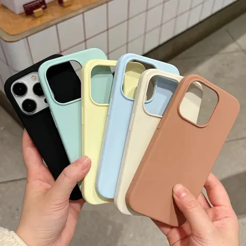 QINUO Soft Candy Shell Magnetic Snap-On TPU Casing with Liquid Silicone Coating - MagSafe Compatible Smartphone Protection Accessory for iPhone 12-17, 12-16 Pro Max, 15 Plus, 17 Air (Shockproof, Wireless Charging Ready)