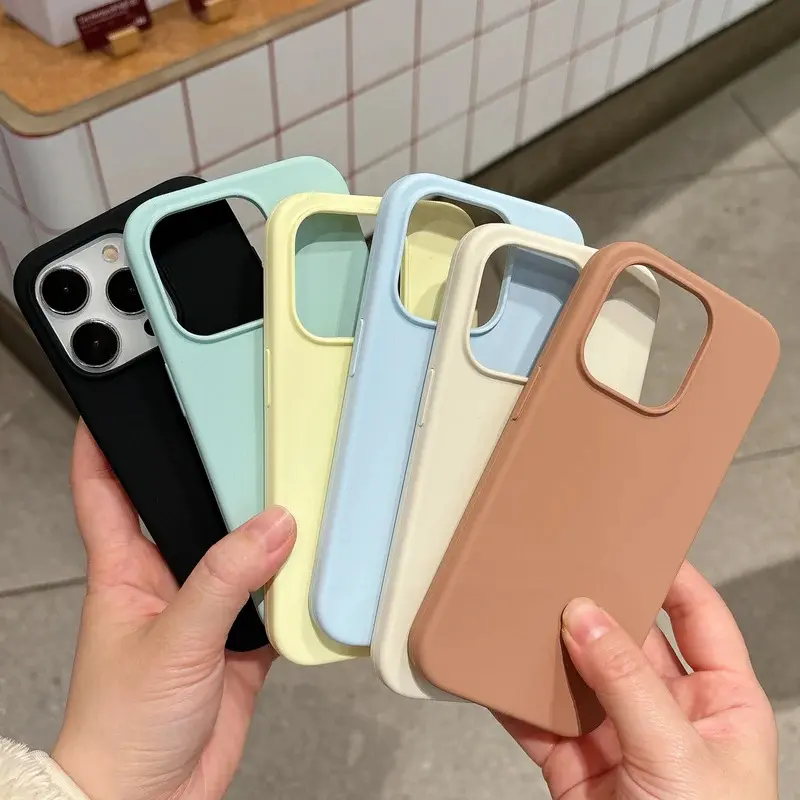 QINUO Soft Candy Shell Magnetic Snap-On TPU Casing with Liquid Silicone Coating - MagSafe Compatible Smartphone Protection Accessory for iPhone 12-17, 12-16 Pro Max, 15 Plus, 17 Air (Shockproof, Wireless Charging Ready)