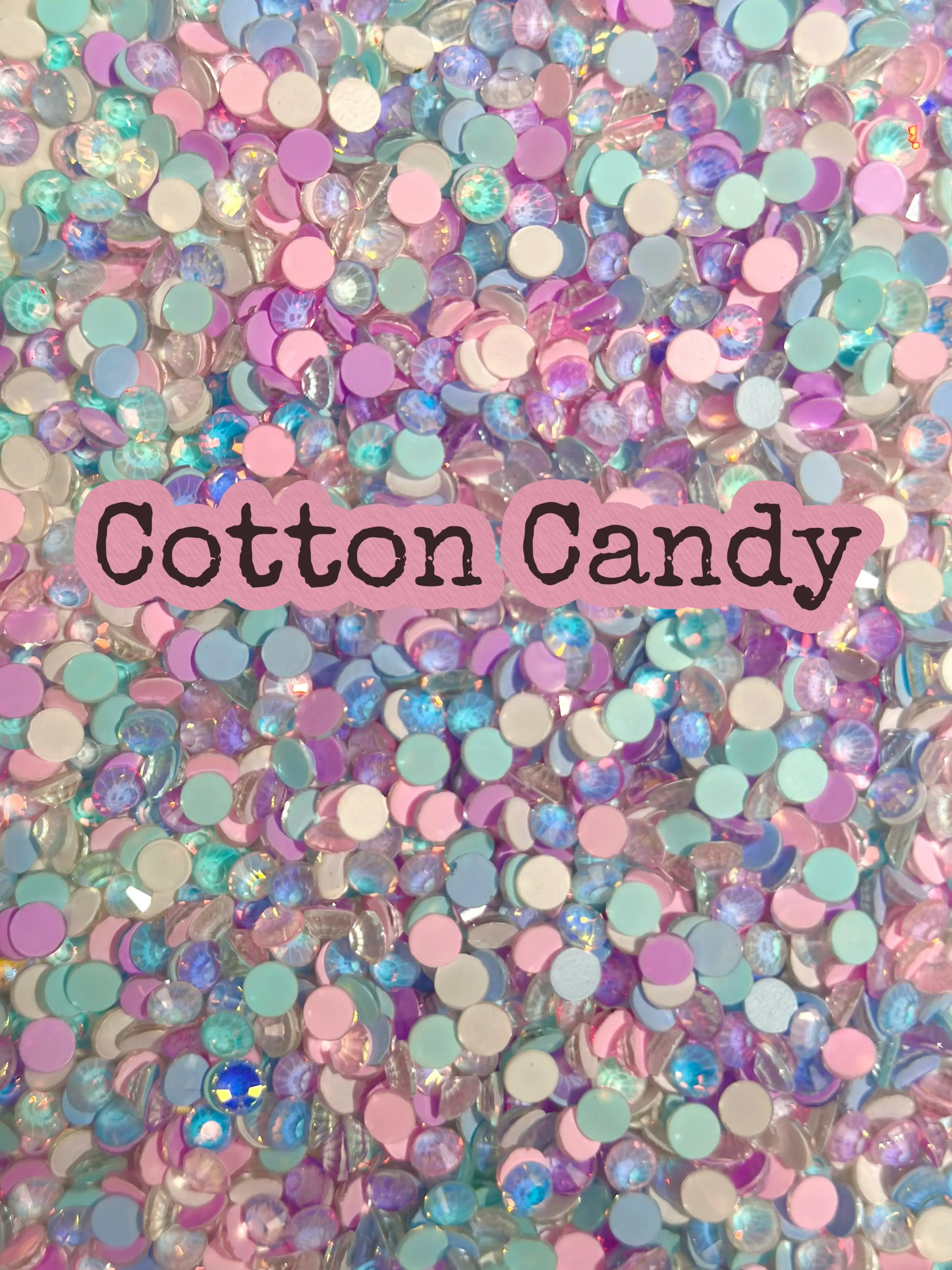 Color Mixed Flat Back Glass Rhinestones