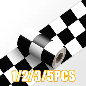 Mosaic Style PVC Self-Adhesive Molding Trim, Kitchen Bathroom Wall Skirting Decorative Baseboard, 3.9x94.4 Inches