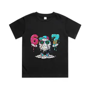 67 Baseball Ice Cream Drip Six Seven Gen Alpha Slang Kids Cotton T-shirt, Graphic Print Round Neck Short Sleeve Casual Tee for Boys Girls