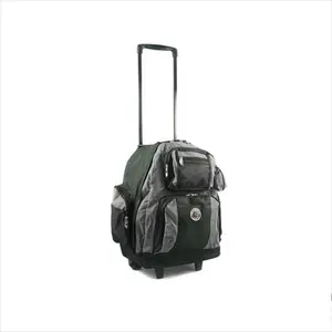 212 MAIN Deluxe Roll-Away Rolling Backpack - Gray (Model 738131-GRY) for Carry On, Business Travel, Flight Approved Use, Carry On Backpack, Business Travel Backpack, Wheels