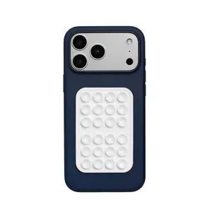 OCTOBUDDY Classic Original Suction Phone Case – Hands-Free Stick-On Phone Holder for Mirrors, Showers & Windows, Reusable Silicone Grip for Content Creation & Daily Use